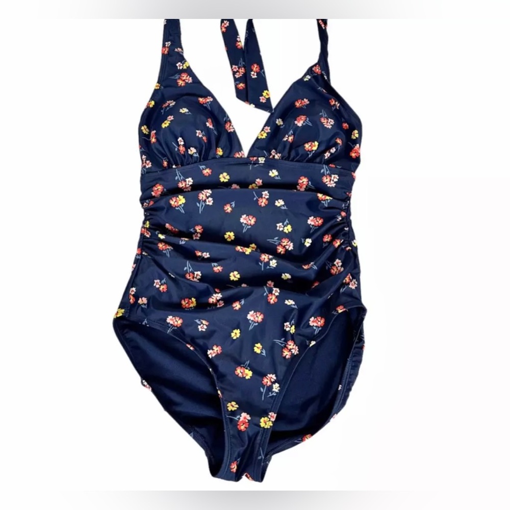 Blue Gap Floral One Piece Bathing Suit - Picture 2 of 4